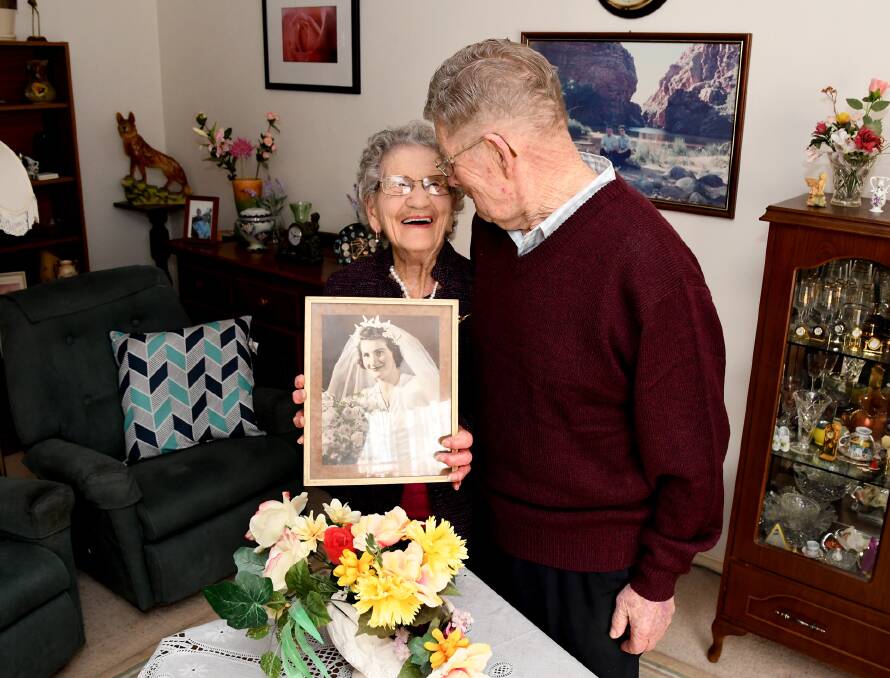 IN LOVE: Reg and Elva Pilmore celebrate their 71st wedding anniversary on June 21. Picture: SAMANTHA CAMARRI