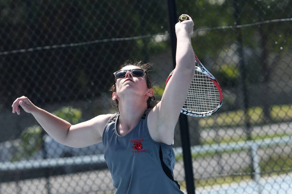 Katherine Dunsford playing for Quantong in A Grade earlier this season.