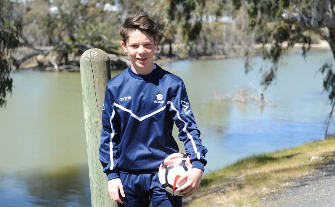 EXCITED: Horsham's Sabian Panozzo is keen to represent Victoria at the National Cerebral Palsy Football Championships in Sydney in October. Picture: SEAN WALES
