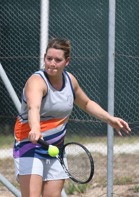 Central Wimmera Tennis Association president Kate-Lyn Perkin believes early football training takes players away from tennis. 