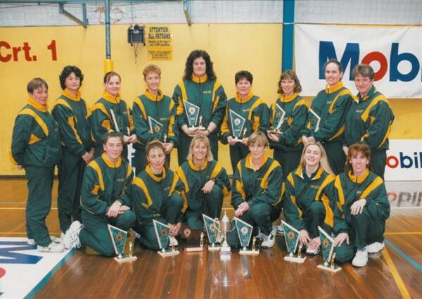 FOND MEMORY: Burke coached the Wimmera-Mallee team that won the Mobil Country Cup in 1996. Burke is in the front row, third from the right.