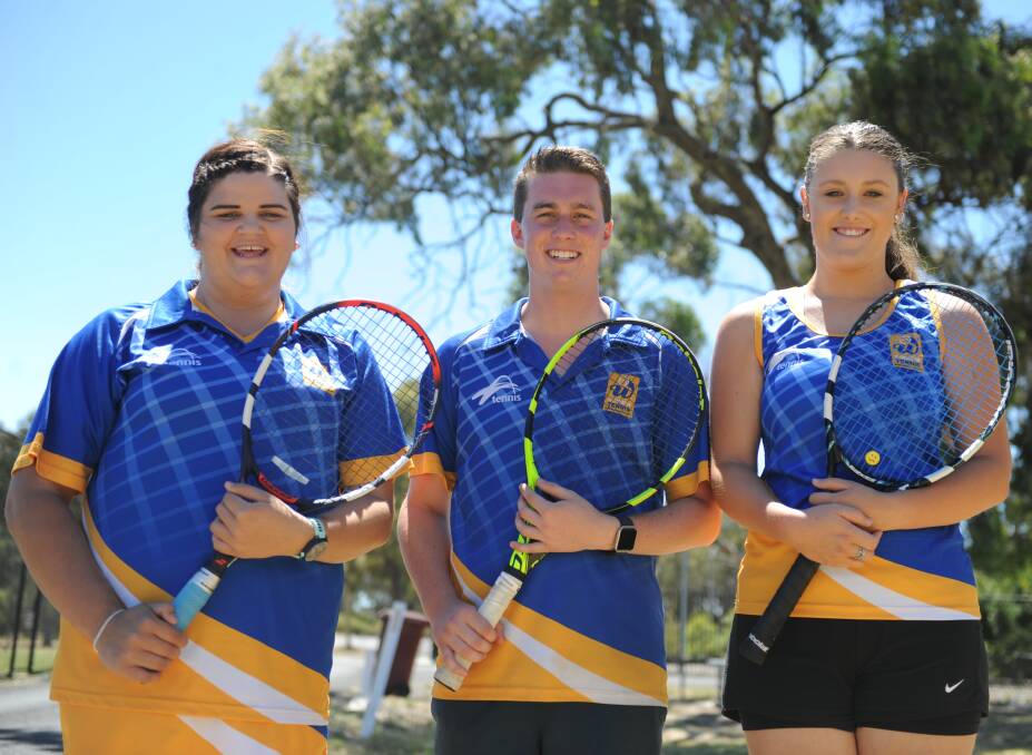 EXCITED: Kirby Knight, Dylan Emmerson and Sophie De Wit will be competing for Wimmera in Wodonga at the weekend. Picture: SEAN WALES