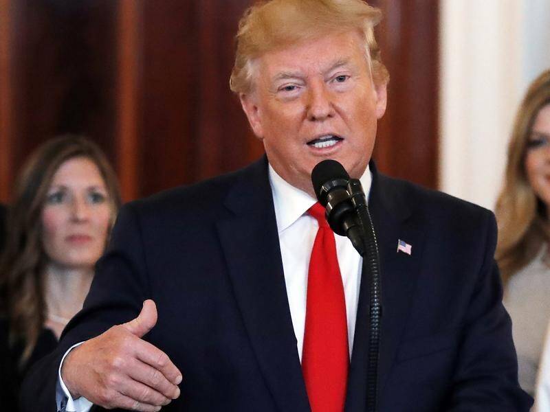President Donald Trump has warned Iran he will retaliate if any American interests are harmed.