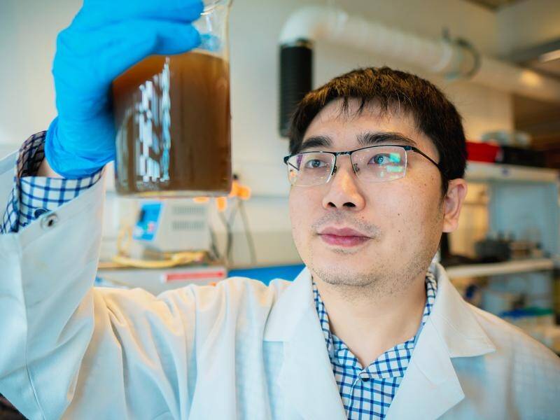 Dr Qilin Wang has won a Eureka Prize for his technology that turns sewage by-product into energy.