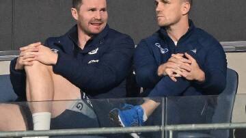 Patrick Dangerfield (l) and Joel Selwood (r) both missed the St Kilda win, but should face the Suns. (Morgan Hancock/AAP PHOTOS)