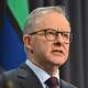Anthony Albanese is seeking advice about the legality of Scott Morrison's secret portfolios. (Mick Tsikas/AAP PHOTOS)