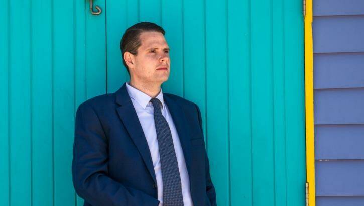 James Newbury has won pre-selection for the Liberals for the seat of Brighton,  and has called for police to collect information on suspects' ethnic background Photo: Penny Stephens