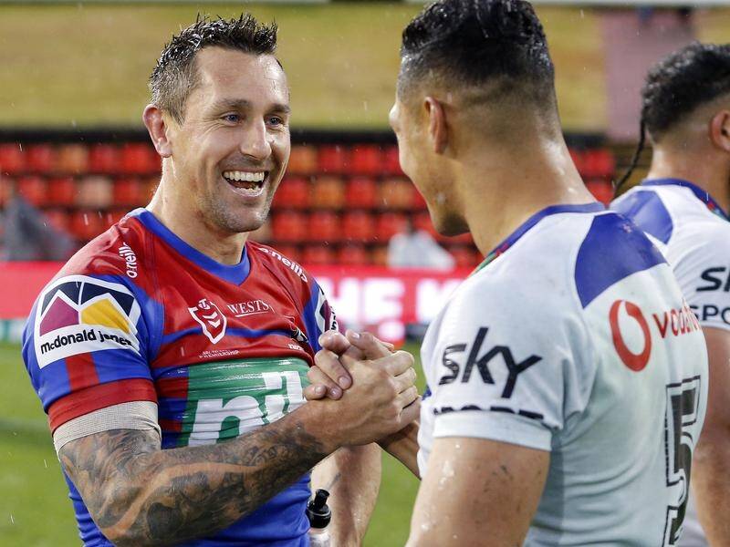 Newcastle's Mitchell Pearce made a successful return from a 10-week absence against the Warriors.