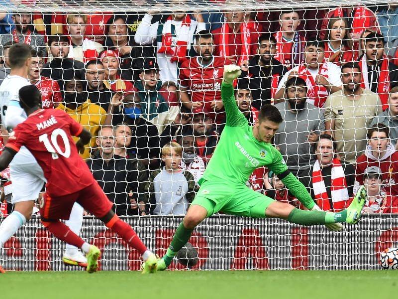 Sadio Mane slotting home a lovely goal in Liverpool's Premier League win over Burnley.