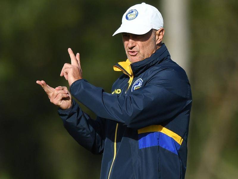 Coach Brad Arthur is among the few Parramatta staff still working during the NRL shutdown.
