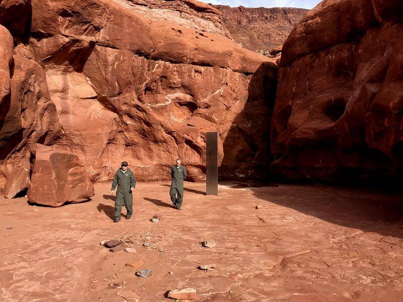 Utah state workers have found a metal monolith in the ground in a remote area of red rock.
