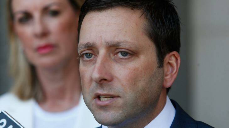 Victorian Opposition Leader Matthew Guy  Photo: Paul Jeffers