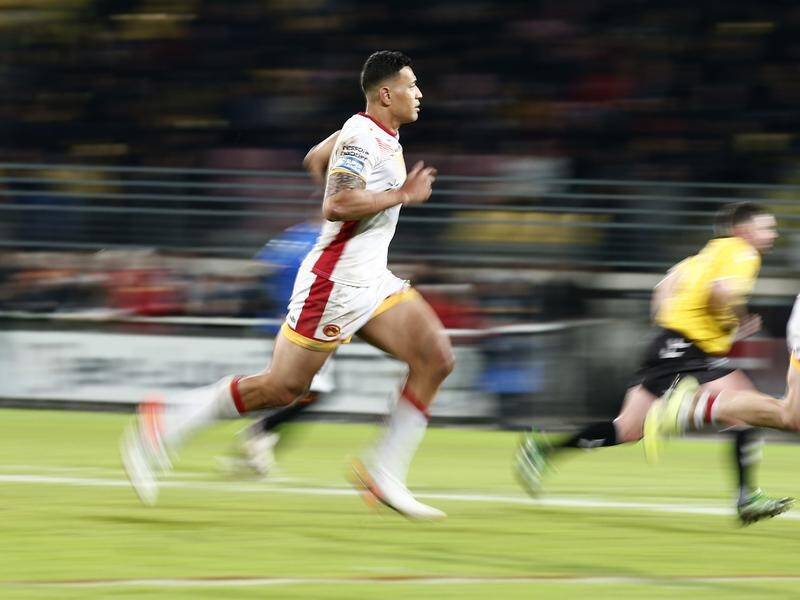 Israel Folau 'feels like he's been run over by a bus' after his Catalans debut, his coach says.