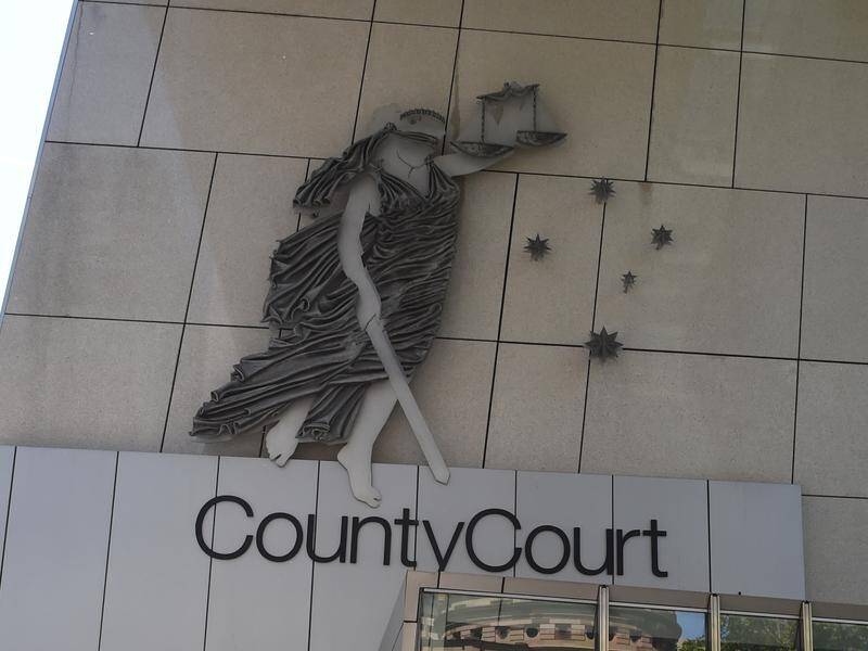 A woman raped by two friends said in a statement to Victoria's County Court she feels helpless.