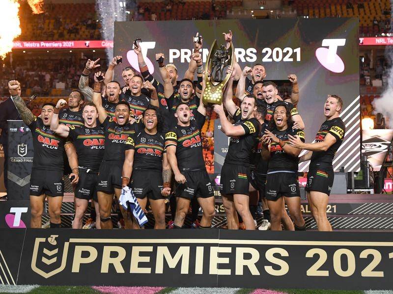Penrith are celebrating NRL premiership glory after their grand final win over South Sydney.