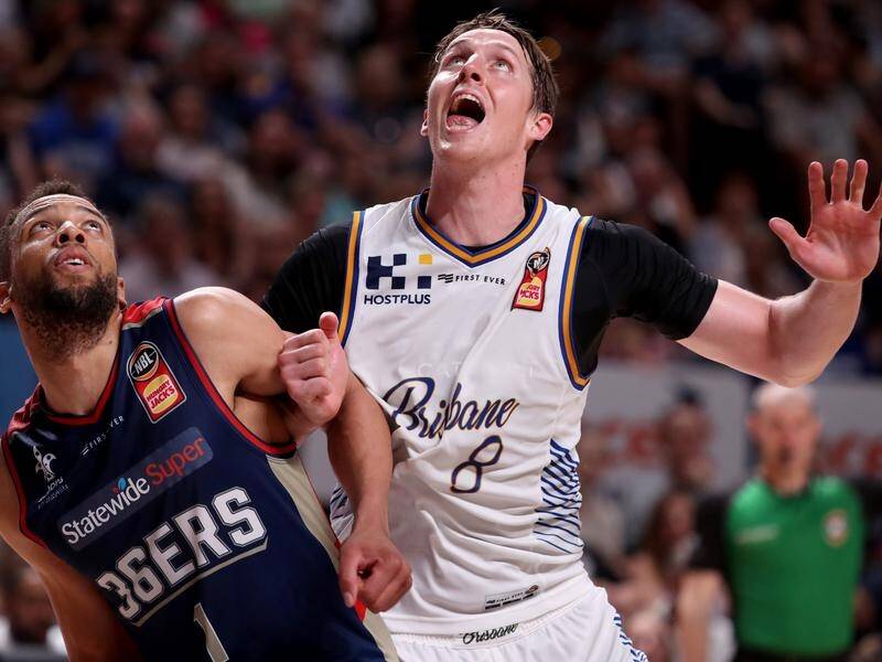 Brisbane star Cameron Bairstow (R) could line up against Andrew Bogut in their clash with the Kings.