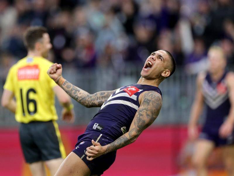 Michael Walters kicked six goals as Fremantle beat Port Adelaide by 21 points in Perth.