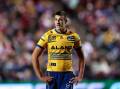Parramatta's Jake Arthur says listening to his father and Andrew Johns has helped his NRL career. (Brendon Thorne/AAP PHOTOS)