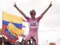 Tadej Pogacar has produced one of the great rides to blow the field apart at the Giro d'Italia. (AP PHOTO)