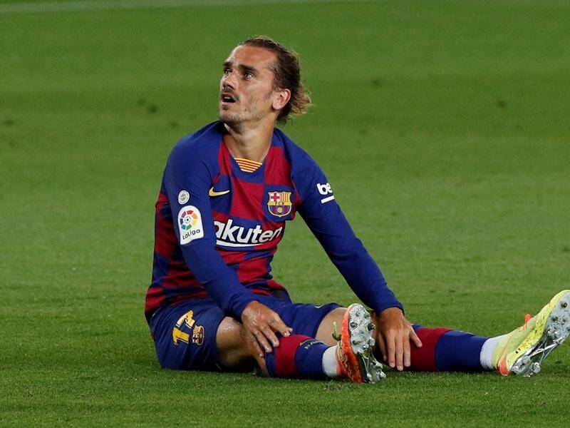 Barcelona's Antoine Griezmann is likely to miss the rest of the Spanish season with a thigh injury.