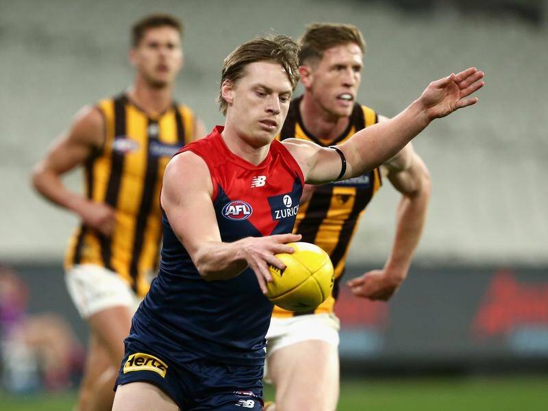 Melbourne's Charlie Spargo is tipped to overcome a training injury in time for the AFL grand final.