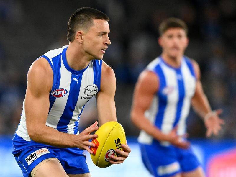 Luke Davies-Uniacke is relishing his return after spending a stint on the sidelines due to injury. (Morgan Hancock/AAP PHOTOS)
