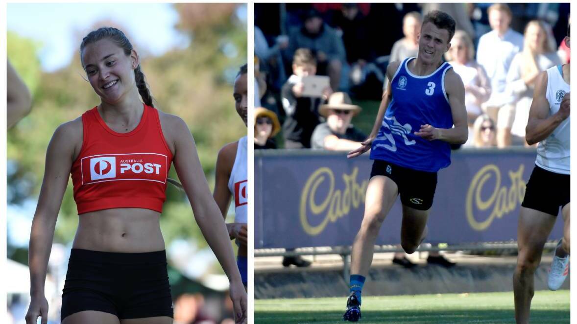 HOMETOWN HOPEFULS: Ararat Stawell Gift hopefuls Sarah Blizzard and Paddy Turner will be cheered on by crowds from across the region.