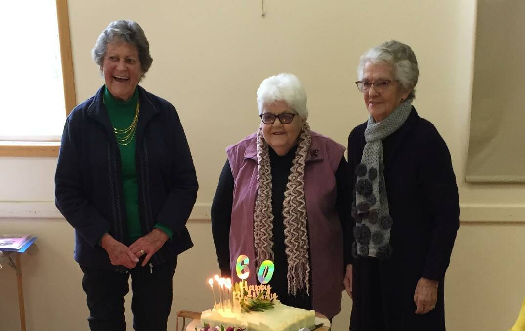 SAD FAREWELL: Brimpaen Ladies Social Club members Val Roberts, Coral Smith and Lorraine O'Beirne at the club's last gathering at Brimpaen last month. Picture: CONTRIBUTED