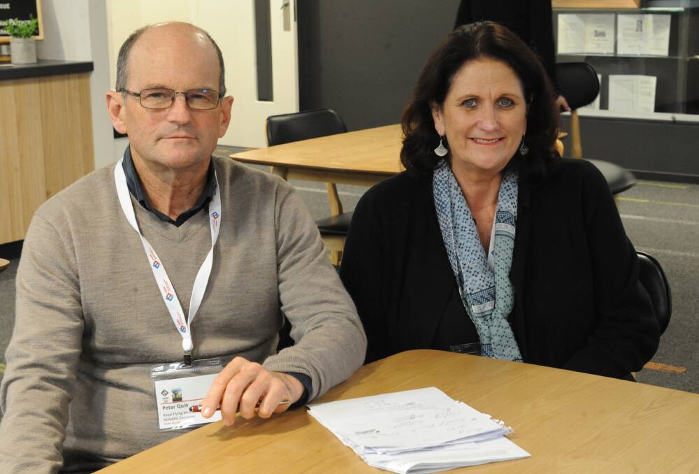 CONFERENCE: Rural Social Work Action Practice Group convenor Peter Quin and The Canopy executive officer Lee-Anne Holmes. Picture: SONIA SINGHA