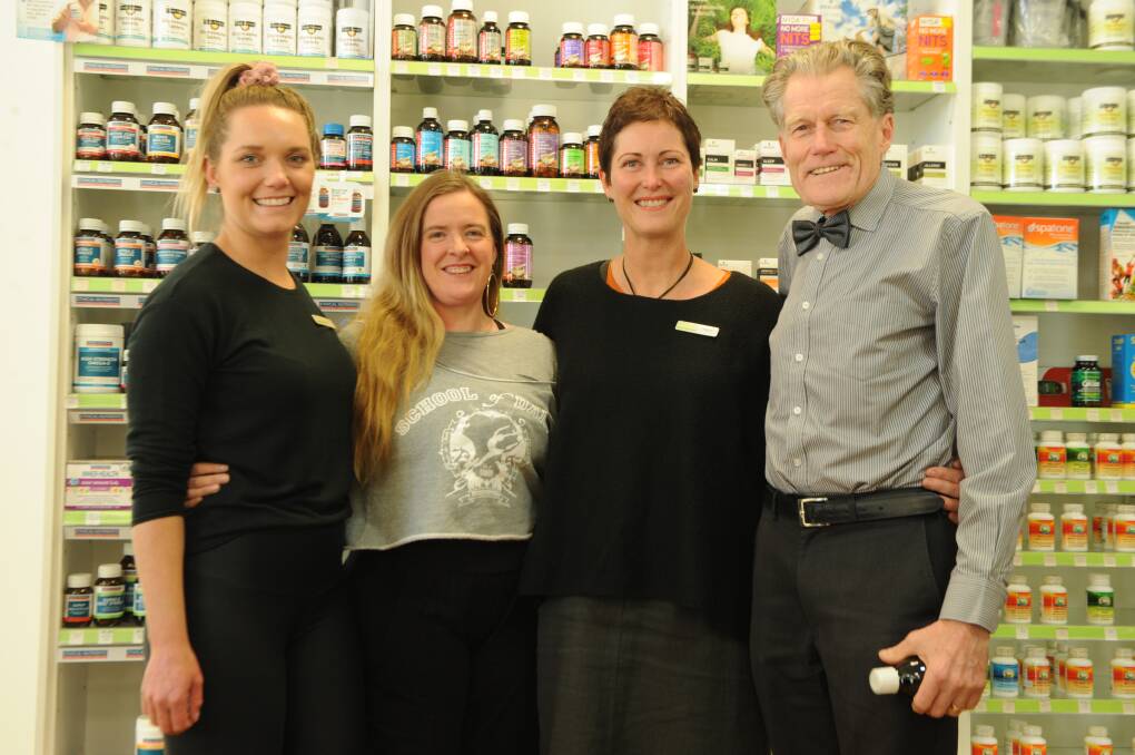 HEALTH: Des Lardner's Organic's Ebony Jordan, Emily Grieger, Heidi Laursen-Habel and Des Lardner. Picture: SONIA SINGHA