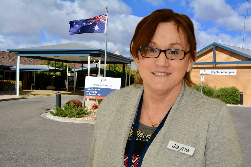 NEW ROLE: Rural Northwest Health appointed Jayne Maddick as their new Hopetoun campus manager. Mrs Maddick's experience in emergency services has added to the organisation. She has been in the role for about a month. Picture: CONTRIBUTED
