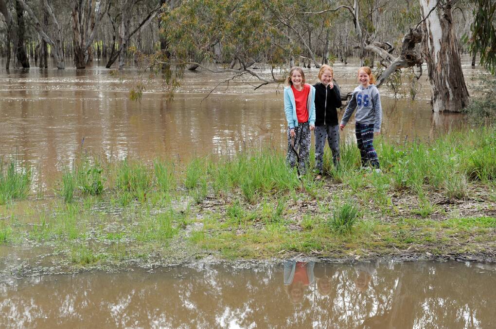 WATER: Anita Coutts, Jacinta Coutts, Sally Sellens. Picture: PAUL CARRACHER 