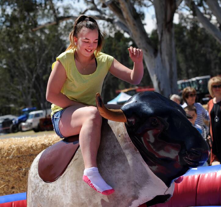 SHOW TIME: Dimboola's Olivia Lehmann at the Dimboola Show last year. The 2016 show will feature old favourites and new categories. Picture: SAMANTHA CAMARRI 