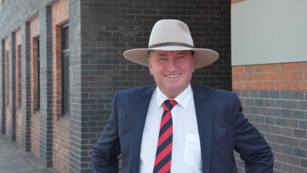 Former Deputy Prime Minister and Minister for Agriculture and Water Resources Barnaby Joyce.