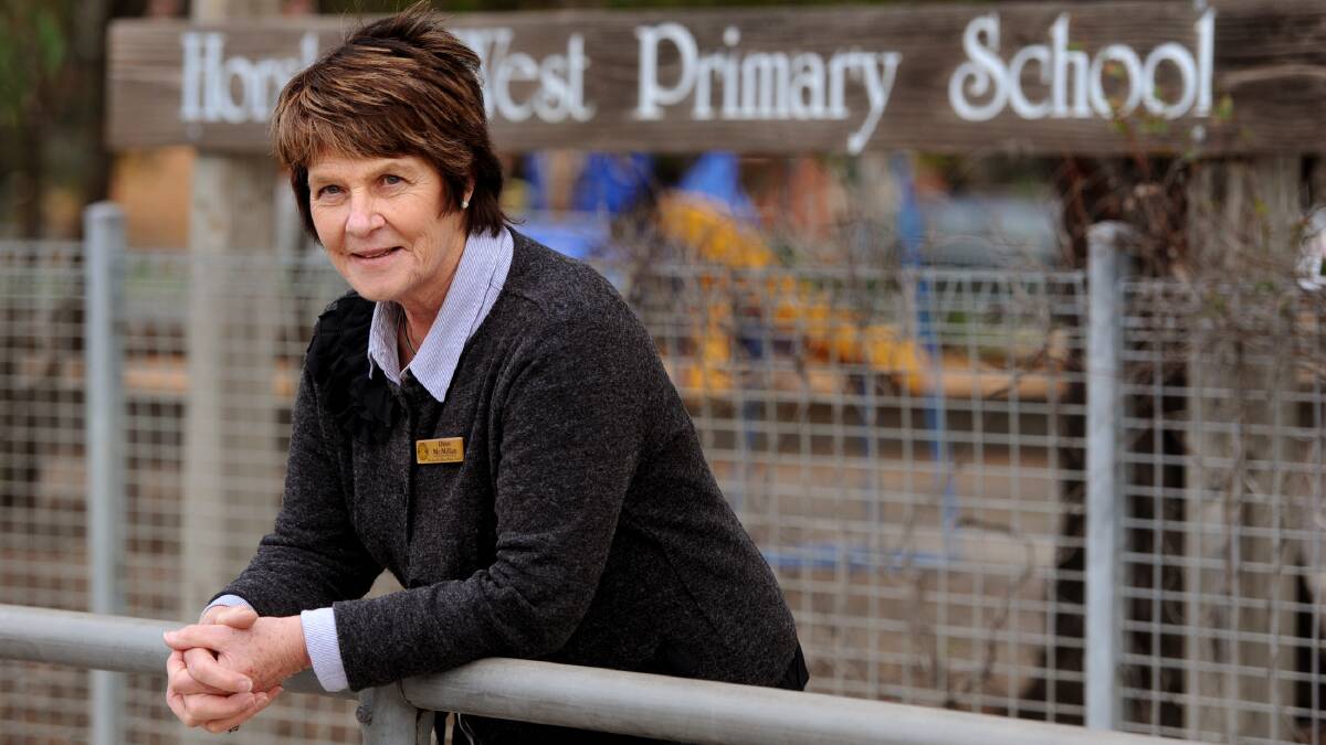 FAREWELL: Horsham West Primary School assistant principal Dino McMillan is retiring at the end of the term. She started at the school in 1968. Picture: PAUL CARRACHER