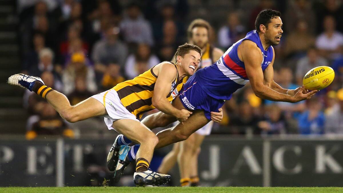 PROMOTED: Dimboola product Brett Goodes, pictured in action during Footscray's VFL premiership win this year, is back on the club's senior list. Picture: GETTY IMAGES
