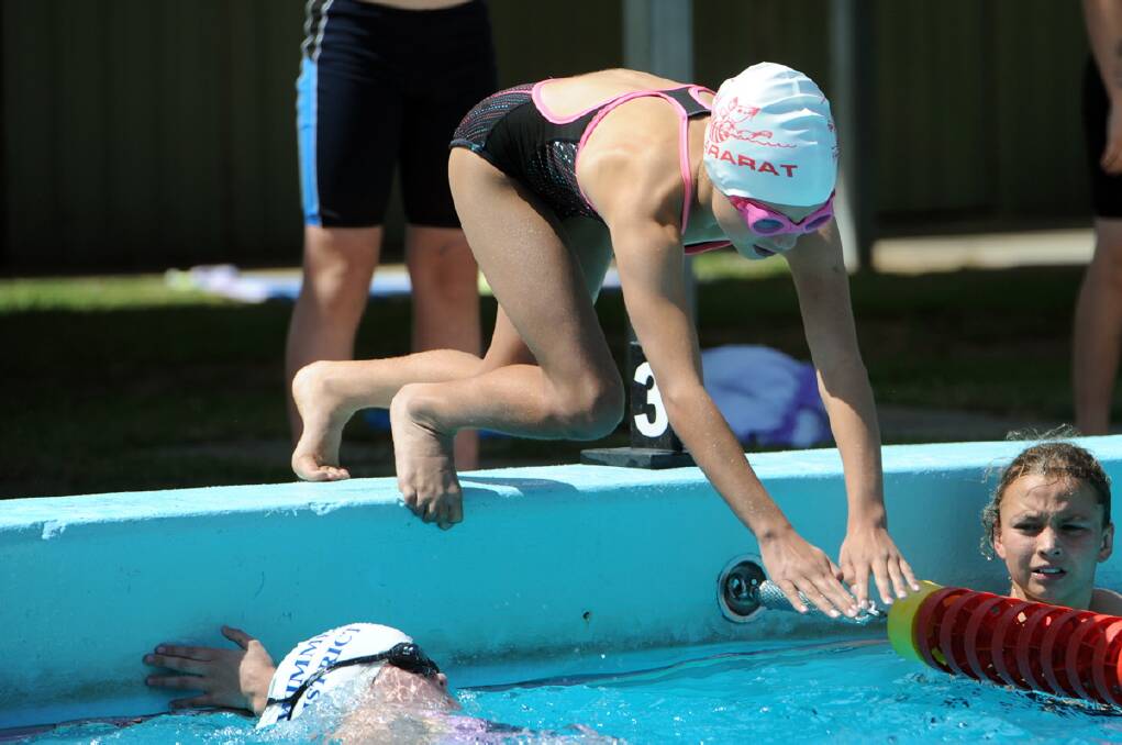 Ivana Donnan, Ararat, Wimmera Swimming Championships at Warracknabeal. 
