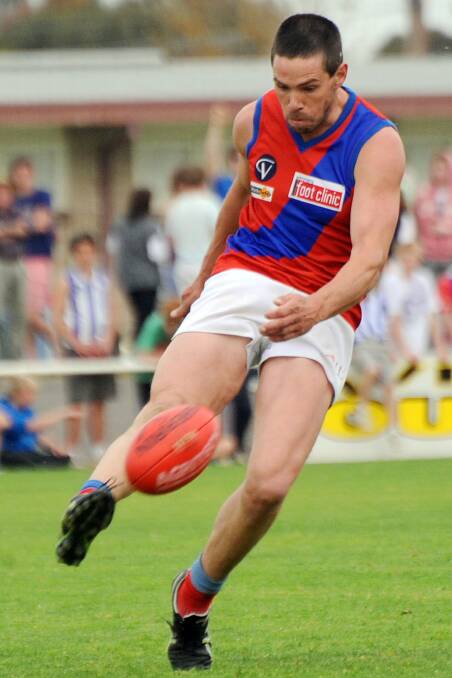 TOP STUFF: Josh Mibus turned in a best on ground performance for Kalkee on Saturday. Picture: KATE HEALY