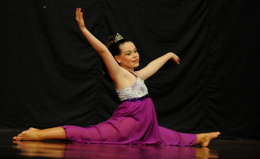 FULL OF GRACE: Horsham's Rachelle Ough places third in the Graceful Solo 11 and 12 years category of Horsham Calisthenics College's 34th annual country competitions. Picture: SAMANTHA CAMARRI