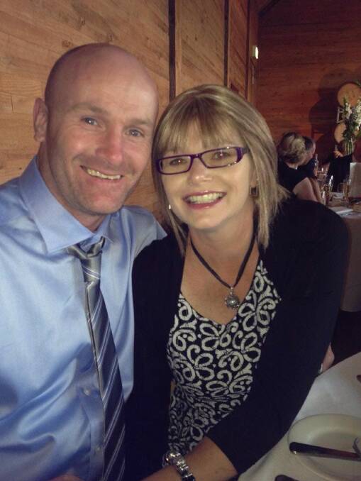 STRENGTH: Stawell's Leisa Cassidy and her husband Brad.