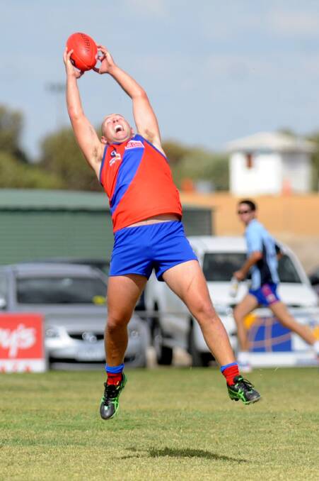 STANDOUT: Kalkee's Steve Schultz had a field day against Natimuk United at the weekend. Picture: SAMANTHA CAMARRI