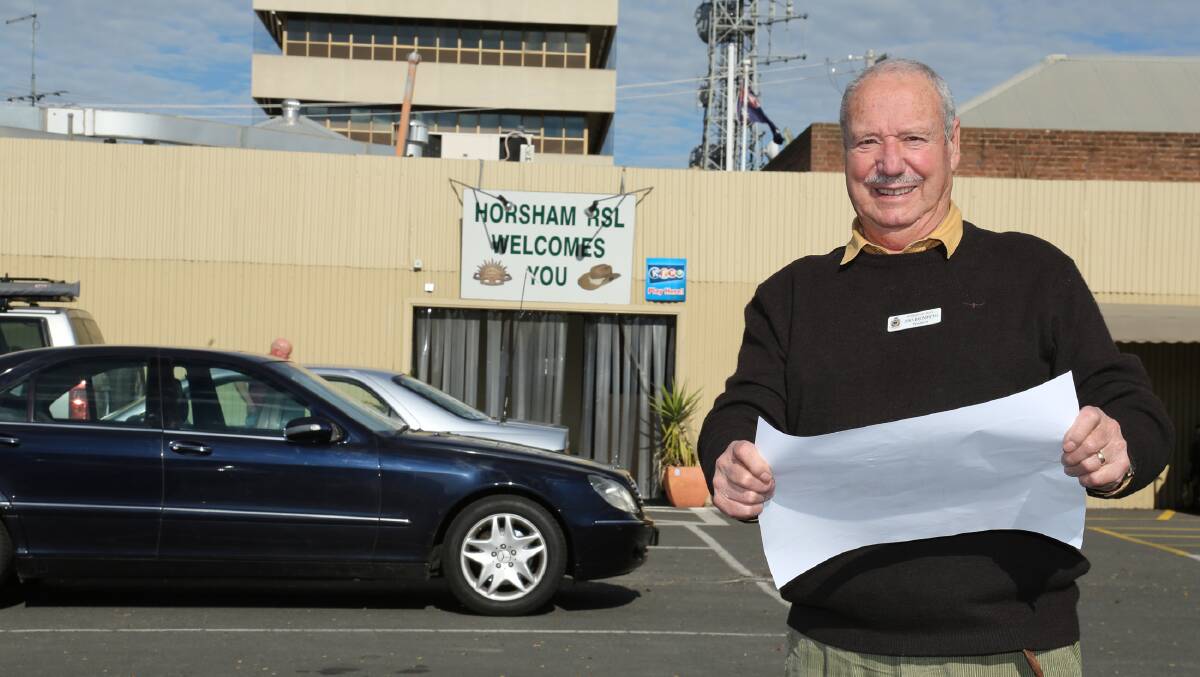 GRAND PLANS: Horsham RSL president John Brondsema stands at the back entrance to the venue, which the group plans to expand. Picture: THEA PETRASS