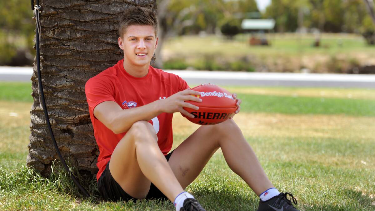 THRILLED: Horsham Saint Darcy Tucker has been named in an AFL Academy squad for 2014-15. Picture: SAMANTHA CAMARRI