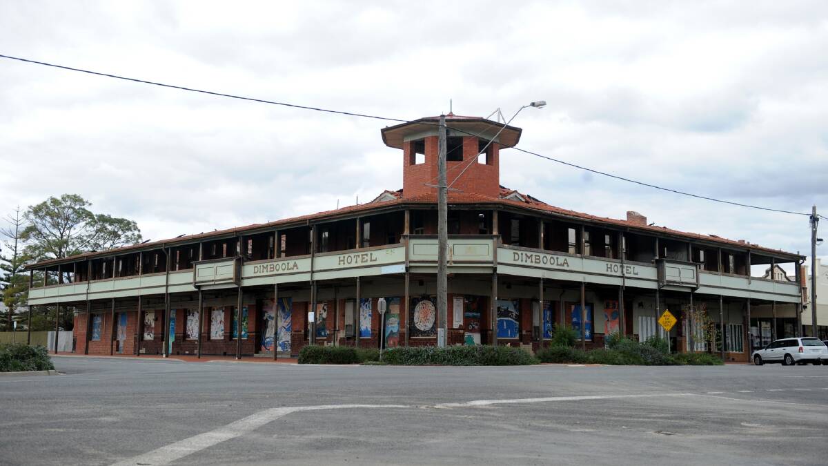 STILL STANDING - BUT NOT FOR LONG: The Dimboola Hotel. Picture: SAMANTHA CAMARRI