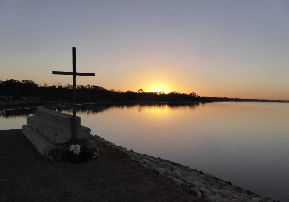 A service at Lake Lonsdale. Picture: SARAH SCULLY