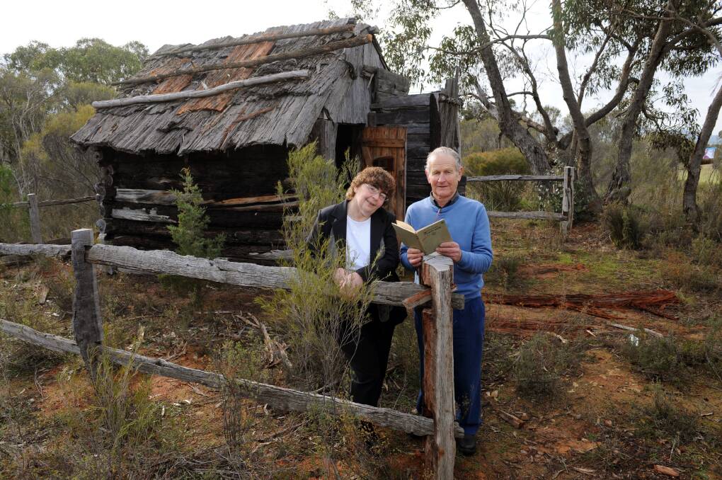 STEP BACK IN TIME: Ros Ryan and Robert Isaacson stand in front of the Jane Duff replica cottage at the Duffholme Museum, Mitre. The museum, along with West Wimmera Shire, Horsham Rural City Council and the Barengi Gadjin Land Council, will celebrate the 150th anniversary of the Lost in the Bush story this week. Picture: PAUL CARRACHER