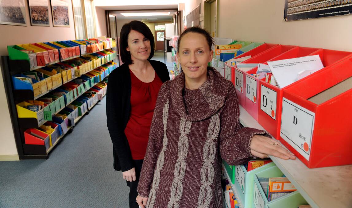 Horsham West Haven Primary School president Karen Maybery and welfare officer Stacey Hallam are worried about the future of welfare services. Picture: PAUL CARRACHER