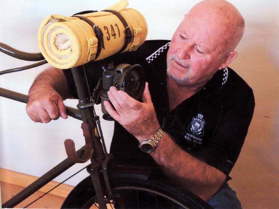 RSL member Peter Creek has restored a First World War replica bicycle for Anzac Day commemoration next month.