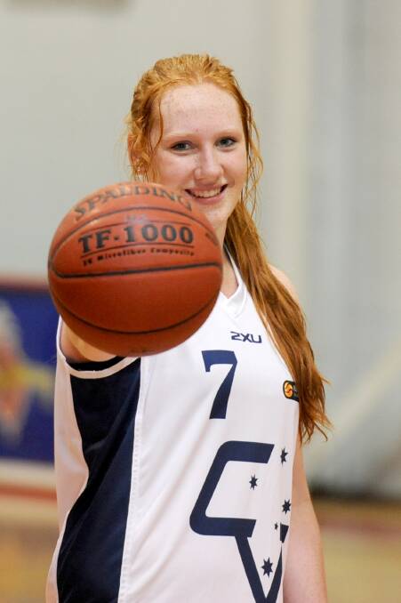 ON HER WAY: Warracknabeal basketballer Chloe Bibby. Picture: SAMANTHA CAMARRI