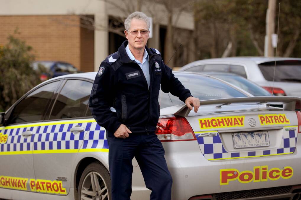 Horsham Highway Patrol Sergeant John McTaggart. Police will target drink-driving and speeding throughout the long weekend. Picture: PAUL CARRACHER